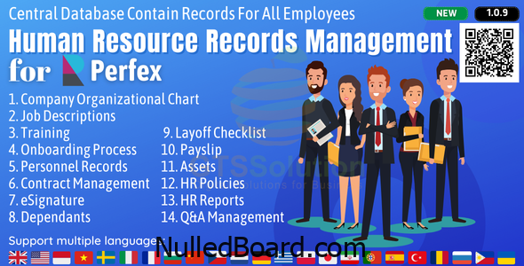 Download Free HR Records module for Perfex CRM Nulled