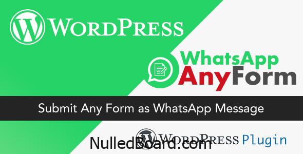 Download Free WordPress WhatsApp AnyForm Plugin – Submit Any Form