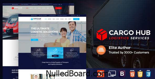 Download Free Cargo HUB – Logistics HTML Template Nulled