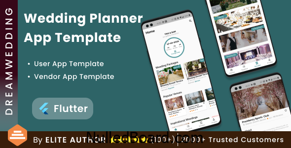 Download Free Wedding Planning Android App Template + iOS App