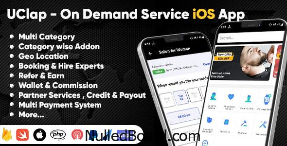 Download Free UClap – On Demand Home Service App |