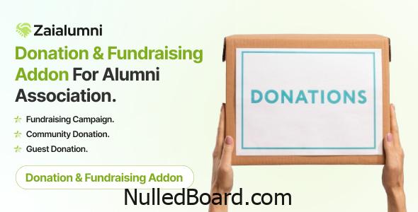 Download Free Zaialumni – Donation & Fundraising Addon For Alumni