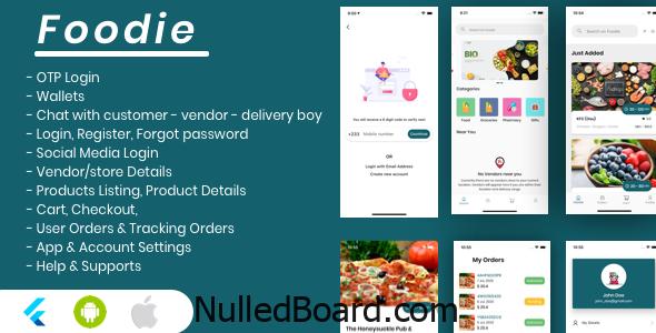 Download Free Foodie – Flutter Grocery, Food, Pharmacy, Store Delivery