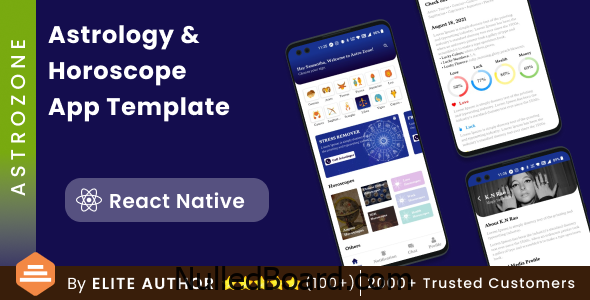 Download Free Astrology & Horoscope Android App Template+ iOS App