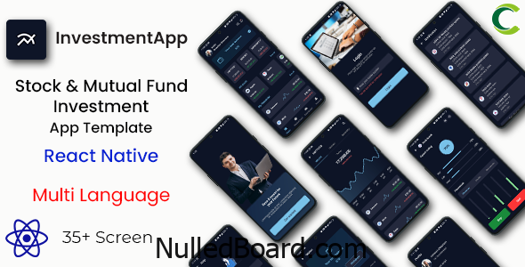 Download Free Stock & Mutual Fund Investment App Template in