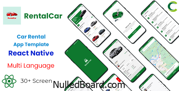 Download Free Car Rental App Template in React Native |