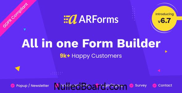 Download Free ARForms: WordPress Form Builder Plugin Nulled