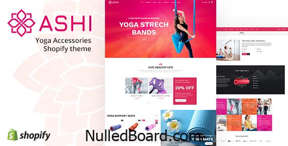 Download Free Ashi | Yoga Pilates, Fitness Shopify Theme Nulled