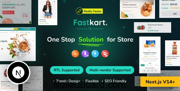 Download Free Fastkart – Single or Multivendor Ecommerce with React