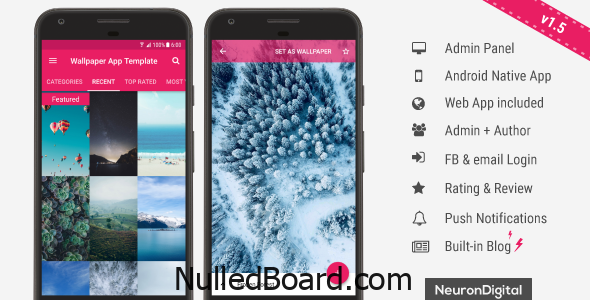 Download Free Wallpaper App Template Nulled