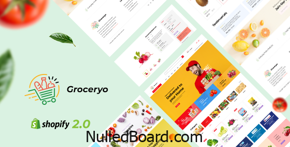 Download Free Groceryo – Grocery, Supermarket Shopify Theme Nulled