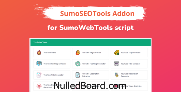 Download Free SumoSEOTools Addon Package for SumoWebTools Nulled