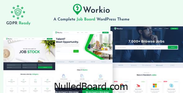 Download Free Workio – Job Board WordPress Theme Nulled