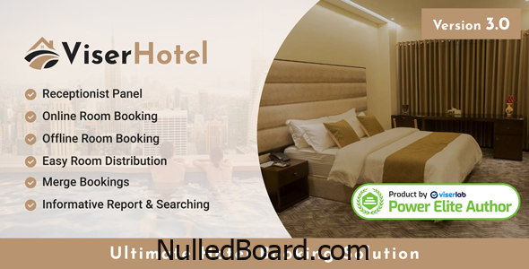 Download Free ViserHotel – Ultimate Hotel Booking Solution Nulled