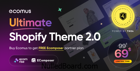 Download Free Ecomus – Ultimate Shopify OS 2.0 Theme Nulled