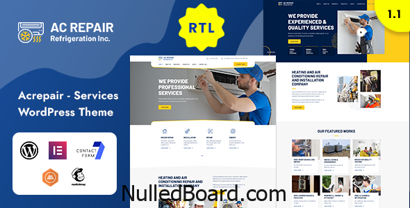 Download Free Acrepair – Air Conditioning Services WordPress Theme Nulled