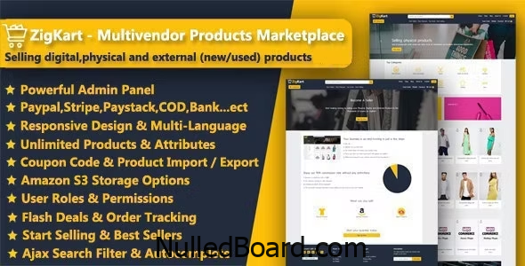 Download Free ZigKart – Single Vendor or Multi Vendor Products