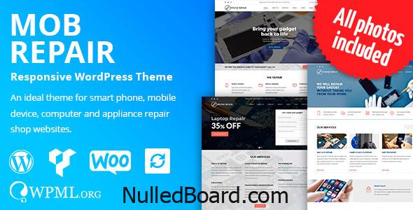 Download Free MobRepair – Mobile Phone Repair Services WordPress Theme