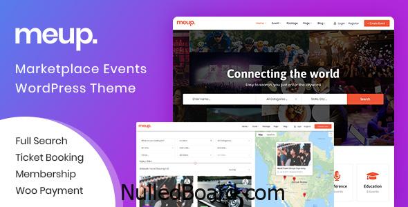 Download Free Meup – Event Marketplace WordPress Theme Nulled