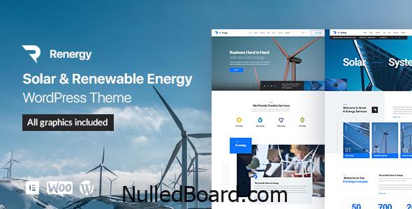 Download Free R-energy – Solar and Renewable Energy WordPress Theme