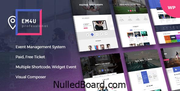 Download Free Event Management WordPress Theme for Booking Tickets –