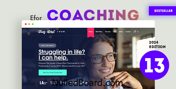 Download Free Efor – Coaching & Online Courses WordPress Theme