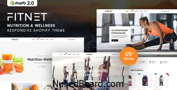 Download Free Fitnet – Nutrition & Wellness Shopify Theme Nulled