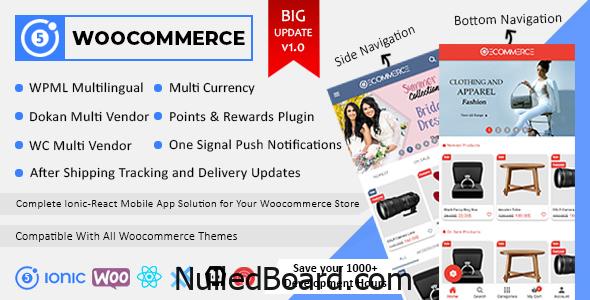 Download Free Ionic React Woocommerce – Universal Full Mobile App