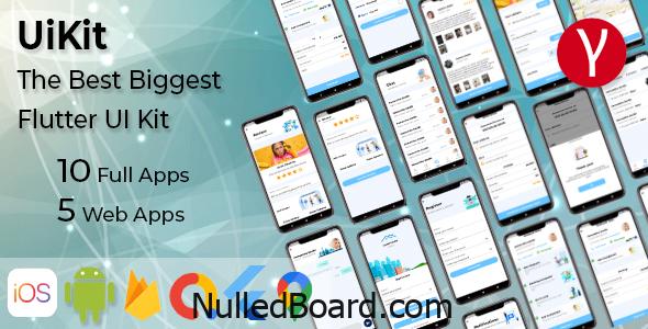 Download Free UiKit – The Best Biggest Flutter UI Kit