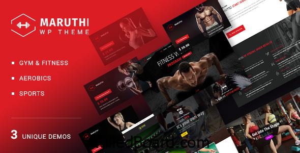 Download Free Maruthi – Fitness Gym WordPress Theme Nulled